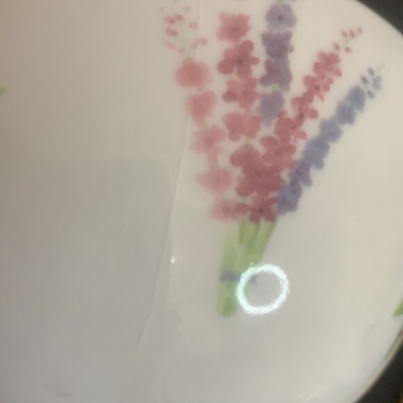 Rosanna Italy White Floral Porcelain Ceramic 18 Ounces Decorator Serving Bowl - Picture 10 of 10